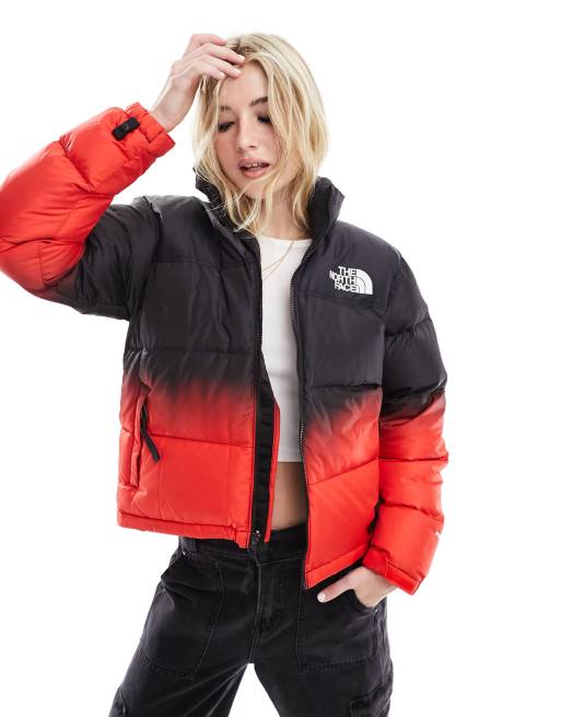 North face 2024 red bubble jacket