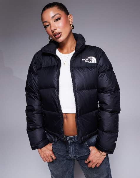 노스페이스 눕시 숏 패딩 The North Face 1996 Retro Nuptse down jacket in black,Black