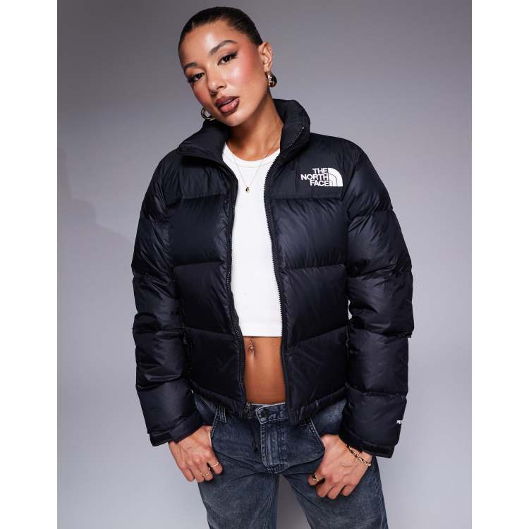 Womens black north store face nuptse jacket