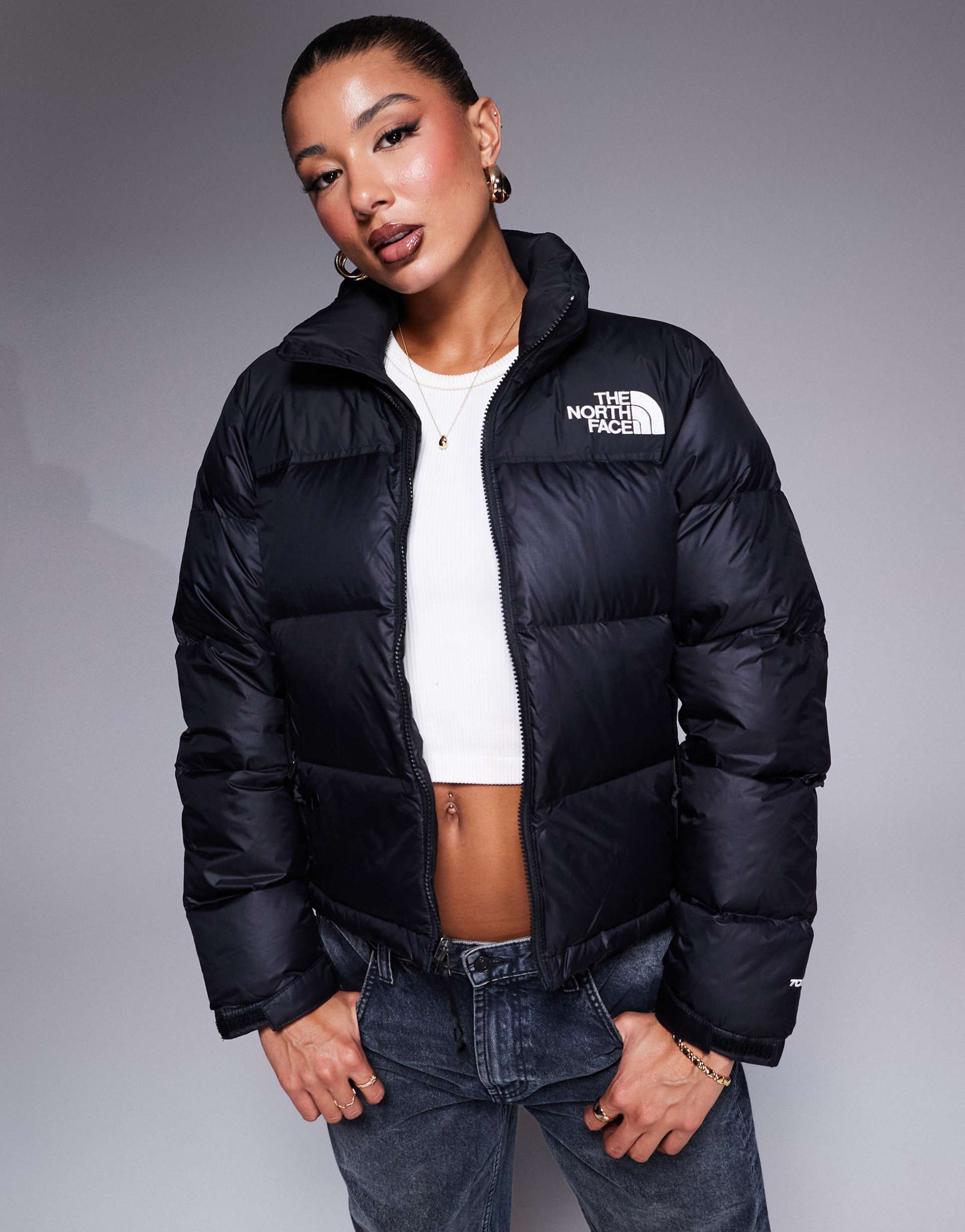 the north face 1996 retro nuptse down jacket in black