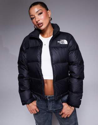 The North Face Ssense Exclusive Black 1996 Retro Shine Nuptse Down Jacket In 38s Tnf Black-shine