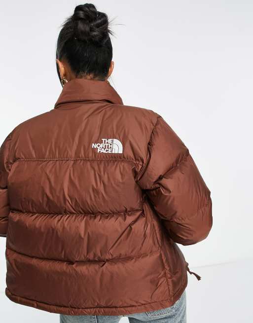 Shop North Face Brown Puffer Jacket