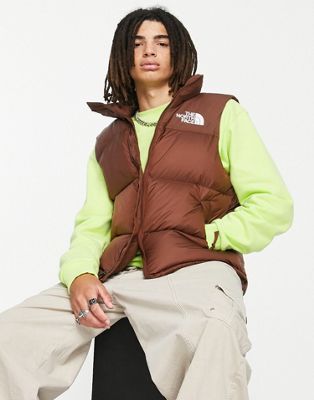 The North Face 1996 Retro Nuptse down puffer gilet in brown