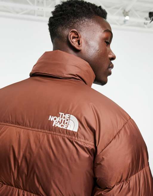 The North Face 1996 Retro Nuptse Down Puffer Jacket in Dark Brown