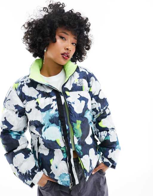 North face on sale floral jacket