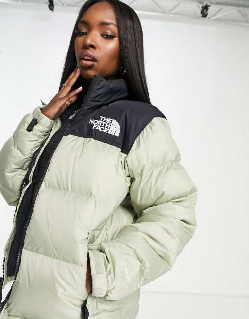 The North Face 1996 Retro Nuptse down puffer jacket in olive green