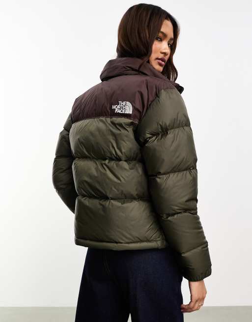 North face nuptse 1996 hot sale green