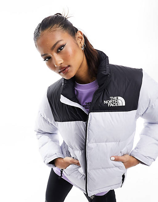 The North Face 1996 Retro Nuptse down puffer jacket in light gray