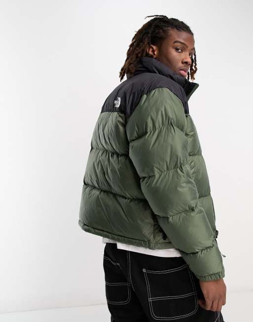 The North Face 1996 Retro Nuptse down puffer jacket in olive green