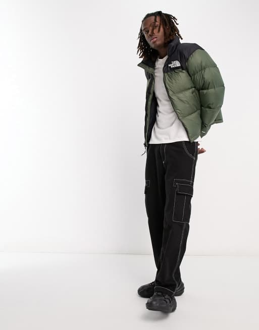 The North Face 1996 Retro Nuptse down puffer jacket in olive green