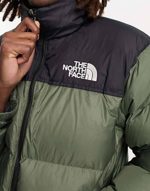 The North Face 1996 Retro Nuptse down puffer jacket in olive green