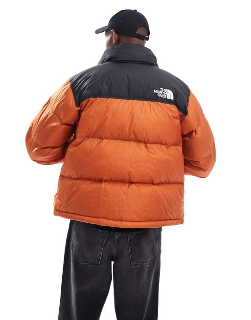The North Face 1996 Retro Nuptse down puffer jacket in orange