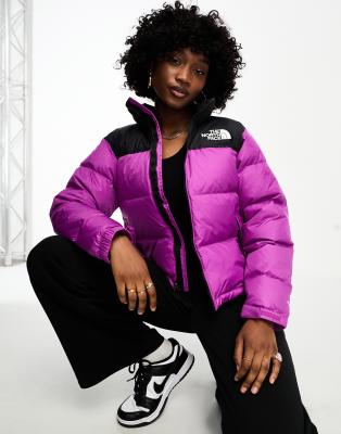 The North Face The North Face 1996 Retro Nuptse down puffer jacket in purple and black