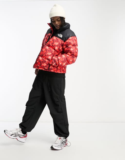 Jacket Outfit North Face Puffer Coat Red The North Face Puffer