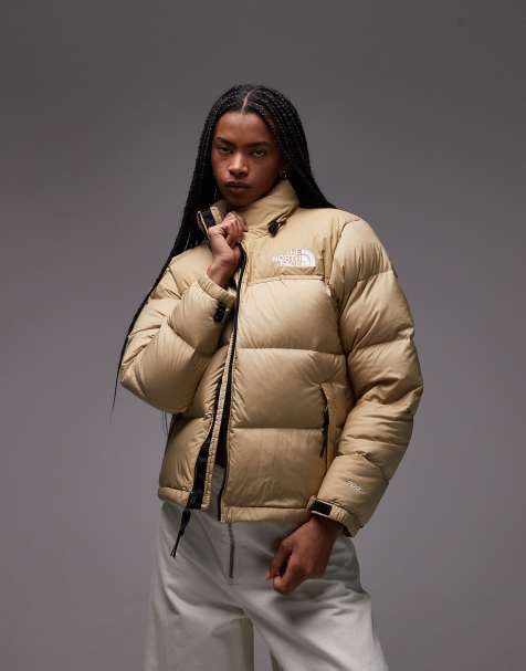The North Face 1996 Retro Nuptse down puffer jacket in stone - view 1