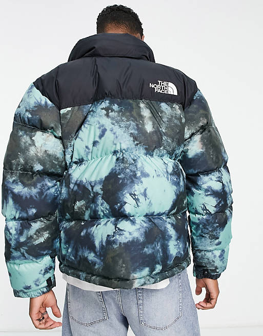 The North Face 1996 Retro Nuptse down puffer jacket in wasabi ice print
