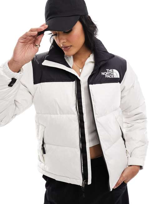 North face white store puffer coat