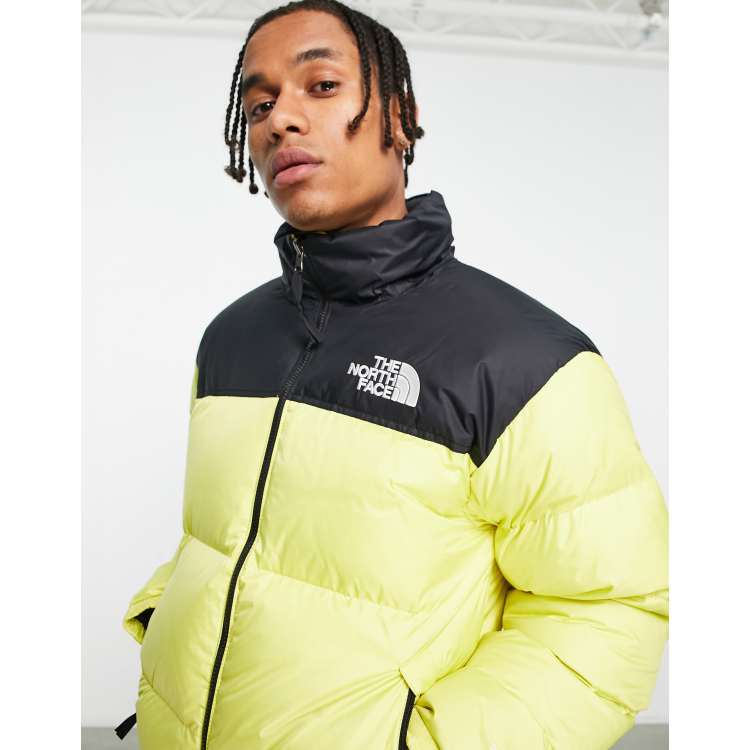 black yellow north face