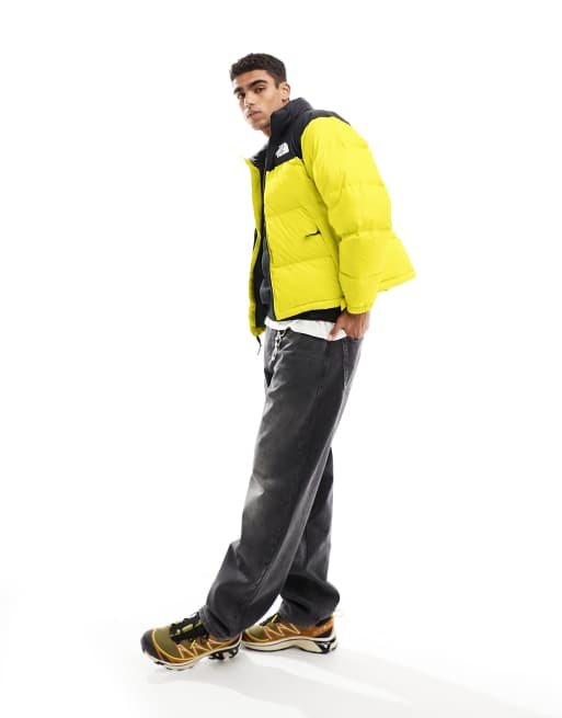 The North Face 1996 Retro Nuptse down puffer jacket in yellow, 3 of 4