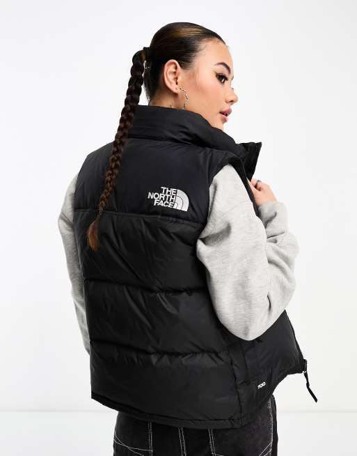 The North Face Nuptse Women's Brown Vintage Down Puffer Vest Jacket Size S