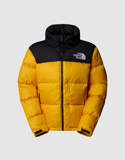 The North Face - 1996 Retro Nuptse - Gewatteerd jack in geel en zwart, 3 van 4