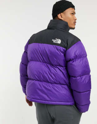 the north face retro nuptse purple