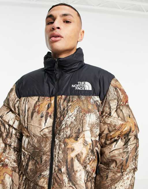 North face on sale camo coat