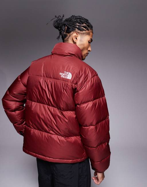 The North Face 1996 Retro Nuptse jacket in burgundy