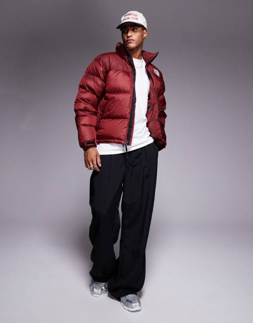 The North Face 1996 Retro Nuptse jacket in burgundy