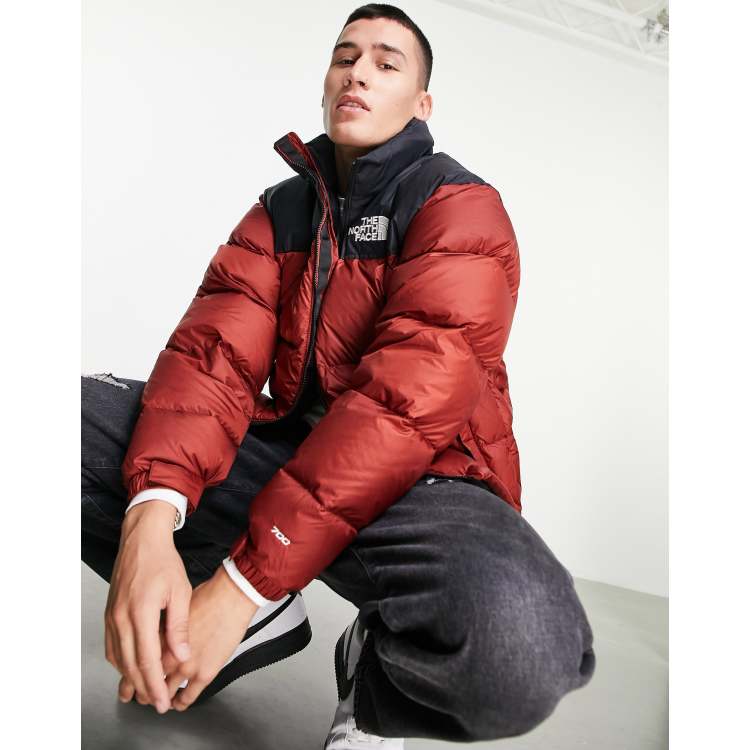 The North Face 1996 Retro Nuptse jacket in burgundy | ASOS