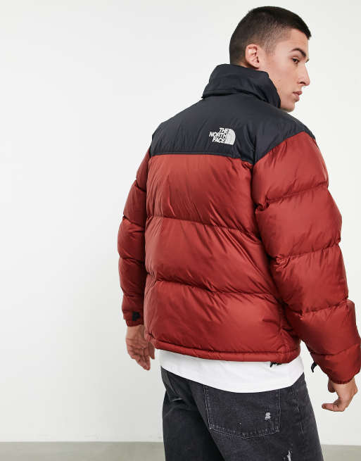 The North Face 1996 Retro Nuptse jacket in burgundy ASOS