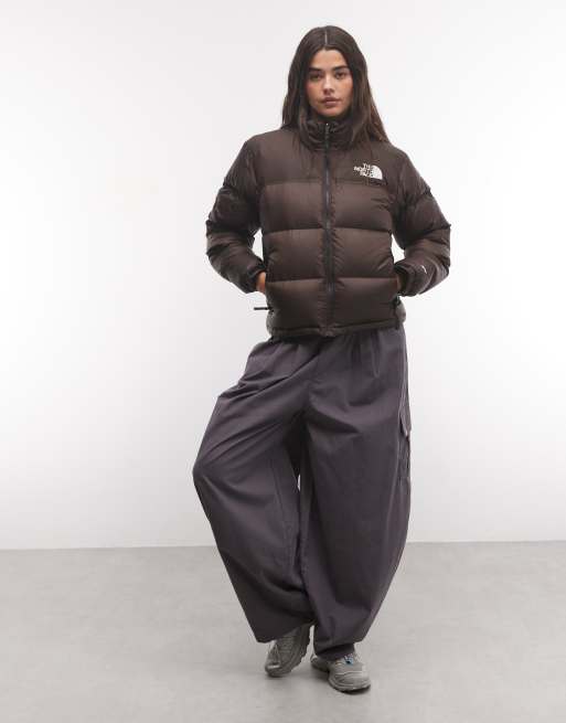 The North Face 1996 Retro Nuptse jacket in dark brown, 2 of 4