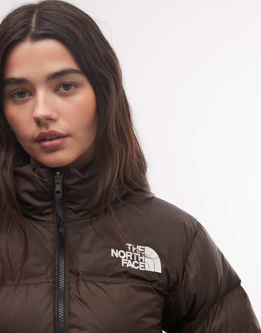 The North Face 1996 Retro Nuptse jacket in dark brown, 3 of 4