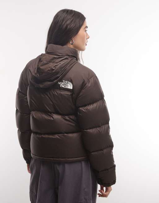 The North Face 1996 Retro Nuptse jacket in dark brown, 4 of 4