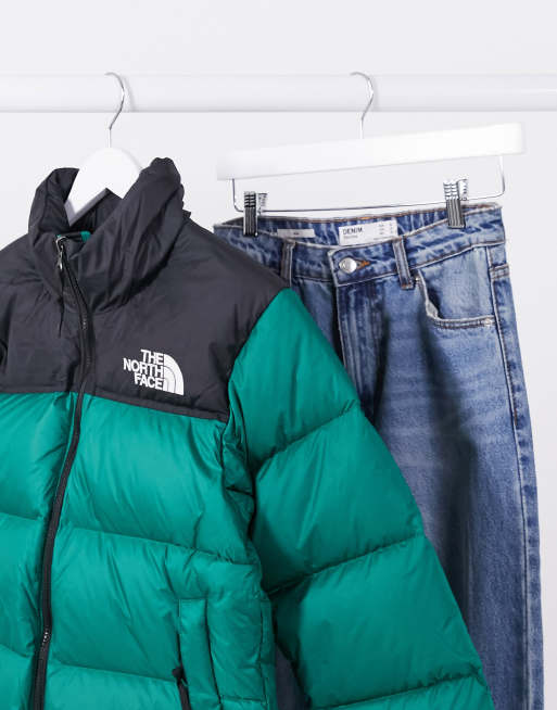 The North Face 1996 Retro Nuptse Jacket In Green Asos
