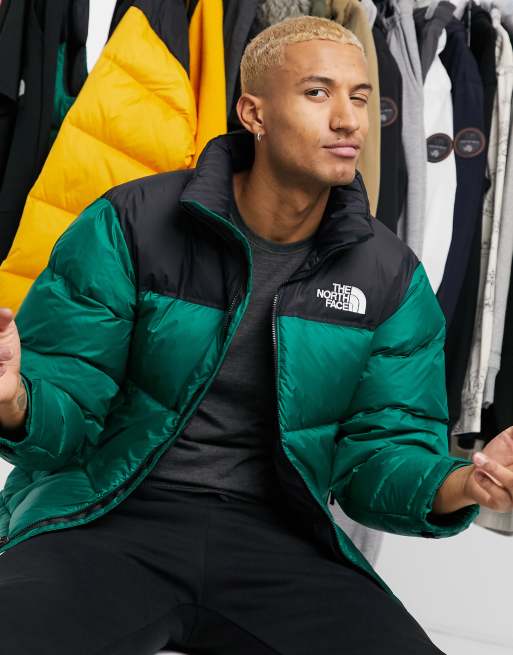 North face best sale puffer jacket green