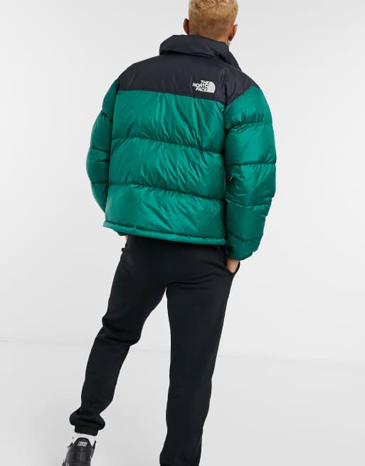 The north face on sale nuptse 1996 green