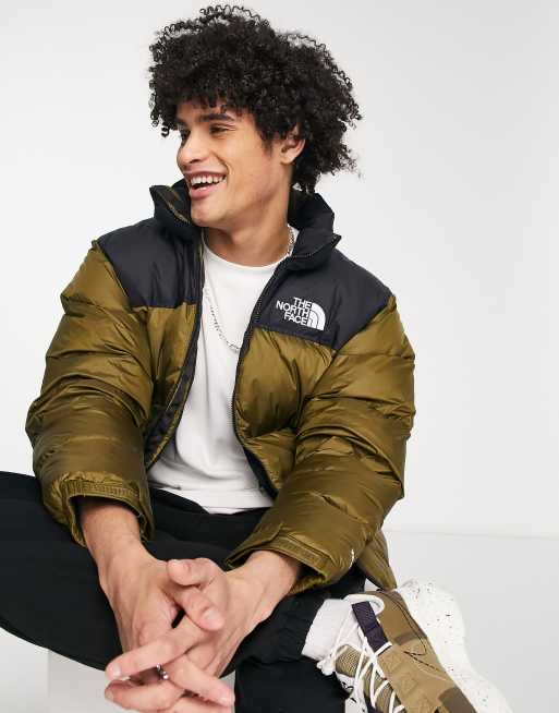 The North Face 1996 Retro Nuptse jacket in khaki | ASOS