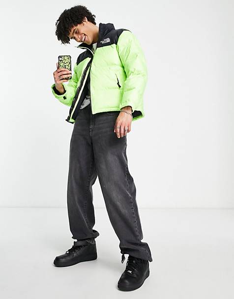 The North Face 1996 Retro Nuptse jacket in lime green