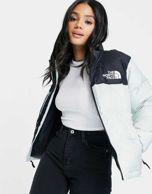 Mint green north hot sale face women's jacket