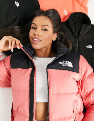 THE NORTH FACE 1996 RETRO NUPTSE JACKET IN PINK-PURPLE,NF0A3XEOUBG