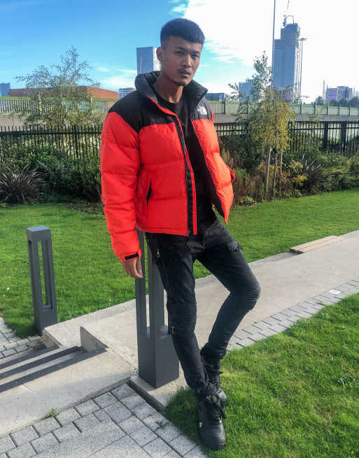 The north face outlet nuptse outfit