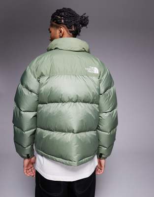 The North Face 1996 Retro Nuptse Jacket in sage green | ASOS