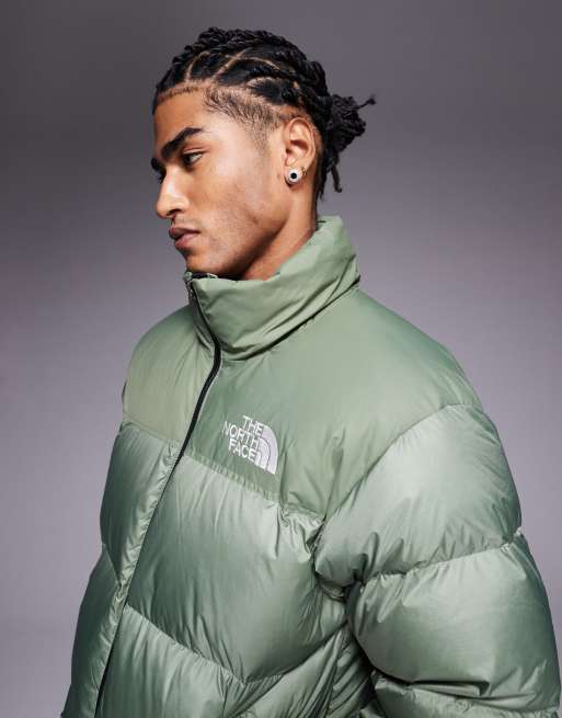 The North Face 1996 Retro Nuptse Jacket in sage green