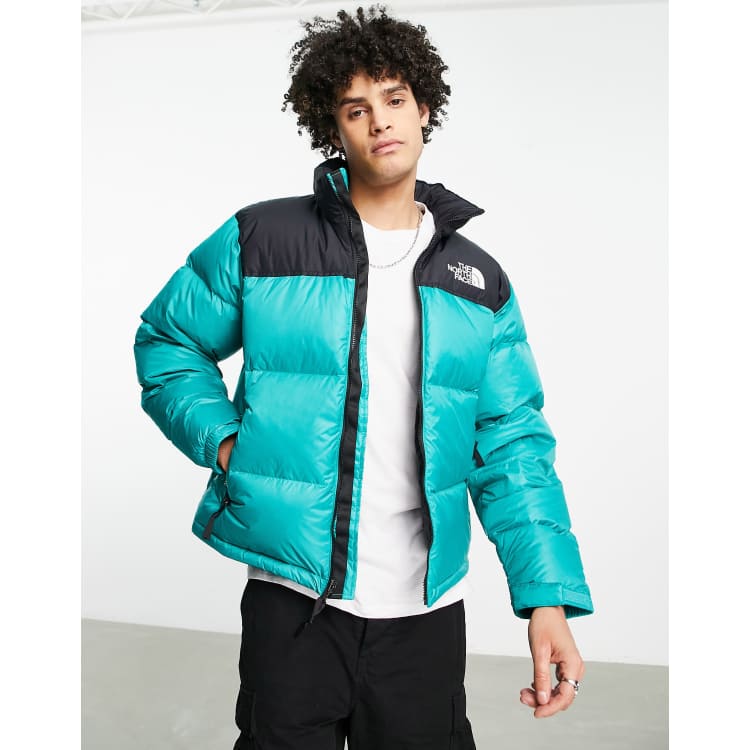 The North Face 1996 Retro Nuptse jacket in teal | ASOS