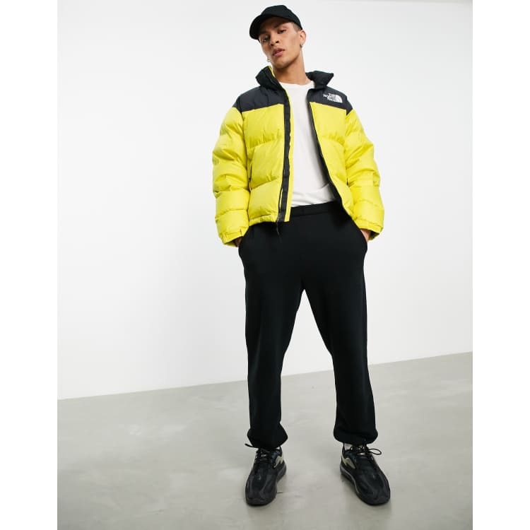 North face deals yellow nuptse