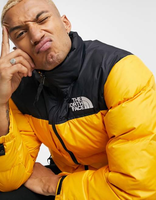 Yellow north face clearance puffer