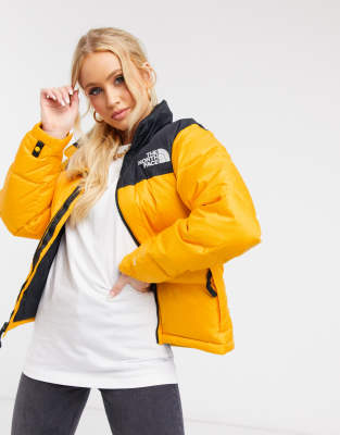The North Face 1996 Retro Nuptse Jacket In Yellow Asos