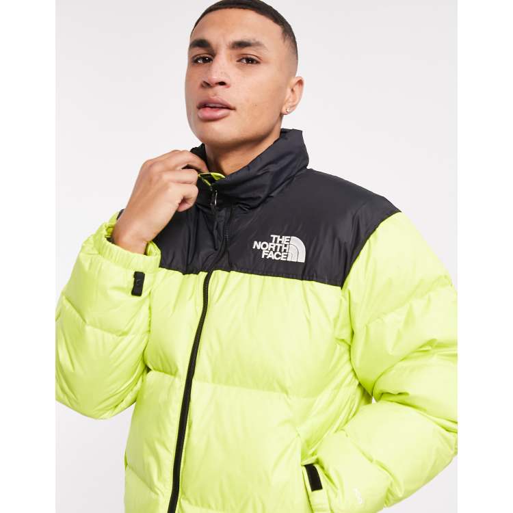 Yellow north face discount nuptse