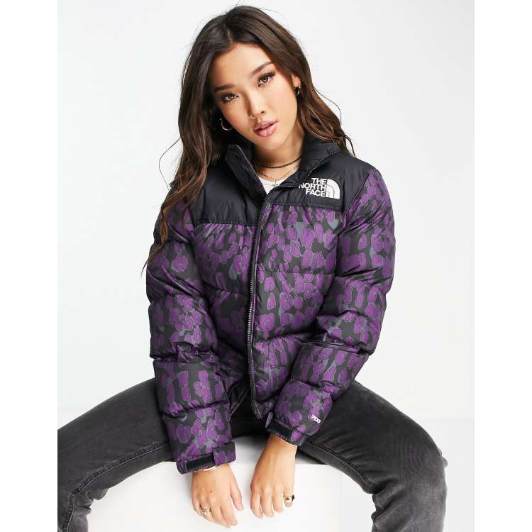 North face 2025 cheetah print jacket